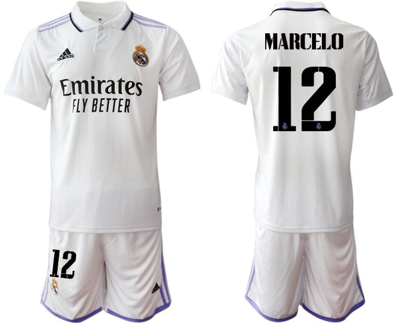 Men 2022-2023 Club Real Madrid home white #12 Soccer Jersey->barcelona jersey->Soccer Club Jersey